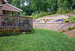 Long Retaining Block Wall with Flower Bed [ANGLE 4]